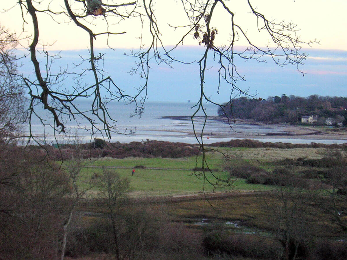 View over Duver at St Helens - the island is perfect for walking all the year round.