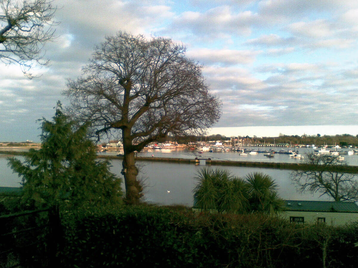 View from Mill Lane - walk down to the sea and look over Bembridge Harbour.